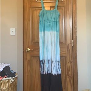 Tie dye maxi dress